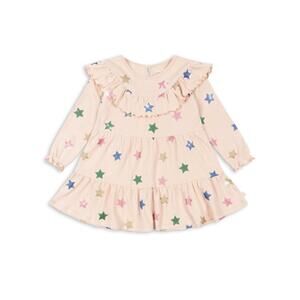 NEW KONGES SLØJD girl's malli glitter dress in pink